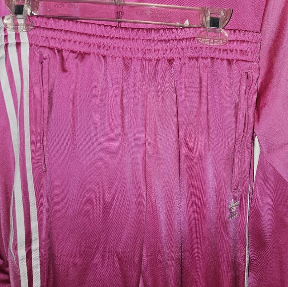 Girls Adidas Firebird Jacket And Pants Semi Lucid Fuchsia - Picture 6 of 6